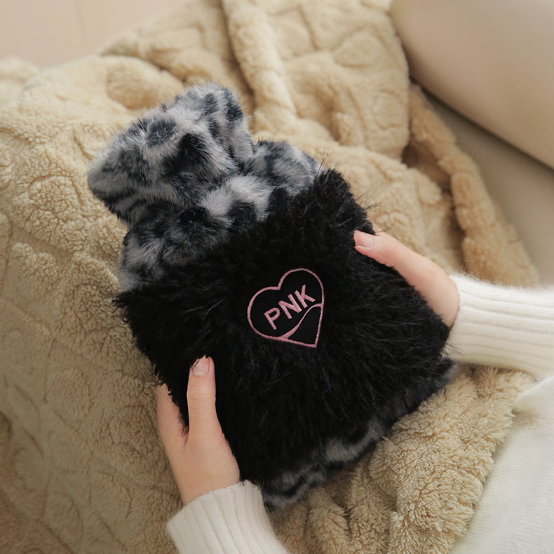 Leopard Water Filled Hot Water Bottle - Brown 33.81 OZ