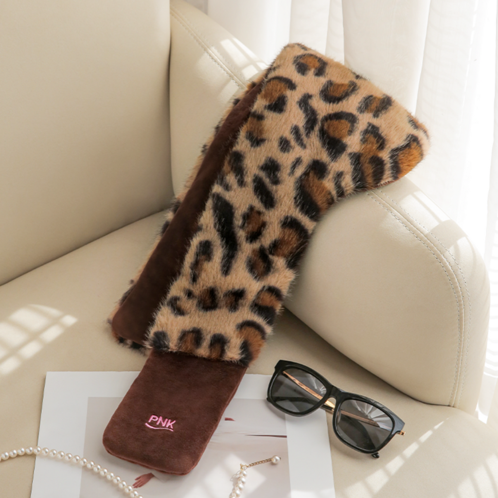 Leopard-Print Heated Neck Warmer