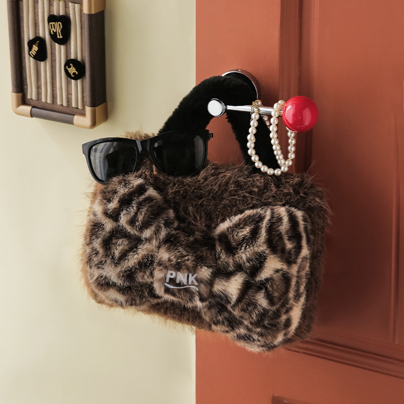 Leopard Bow Hot Water Bottle - Pink