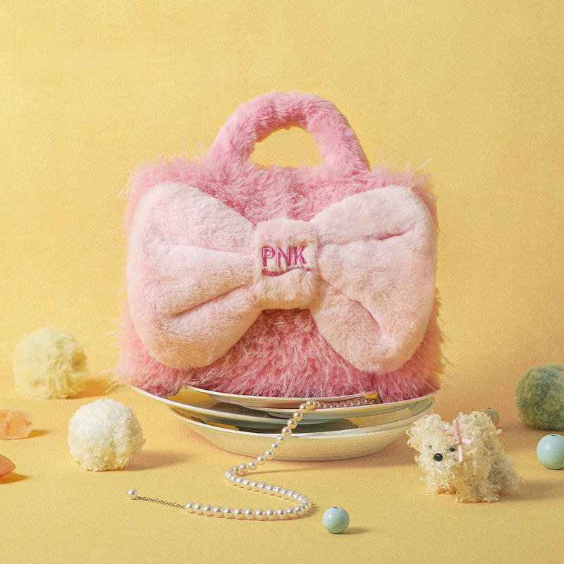 Leopard Bow Hot Water Bottle - Pink